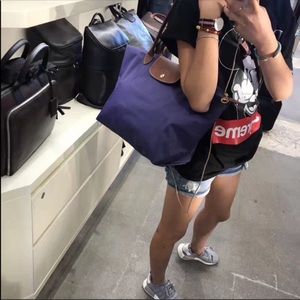 longchamp dark purple